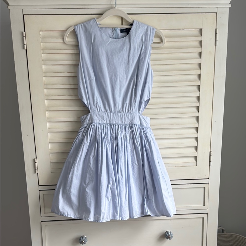French Connection Chalky Sky Blue Dress with pockets